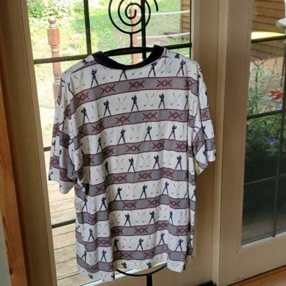 Natural Issue Golfer Graphics Sz. XL Collared SS Button Polo - Picture 5 of 10